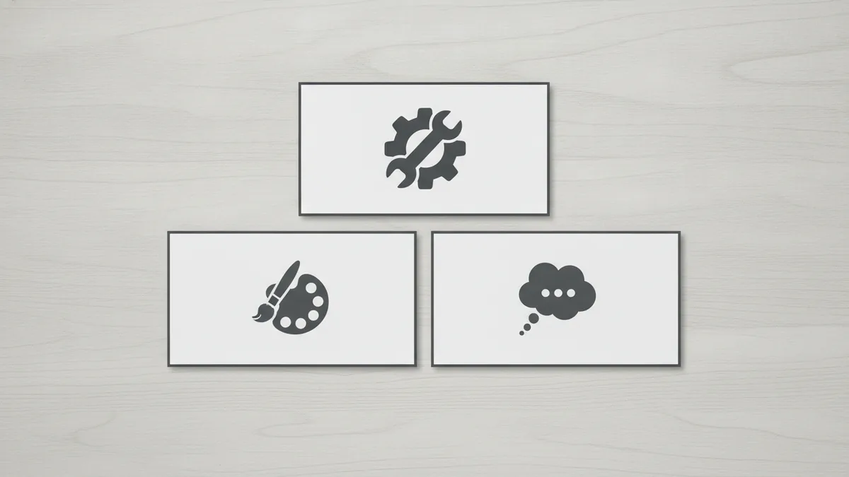 Three layered documents suggesting editing, markup, and conversion tool categories