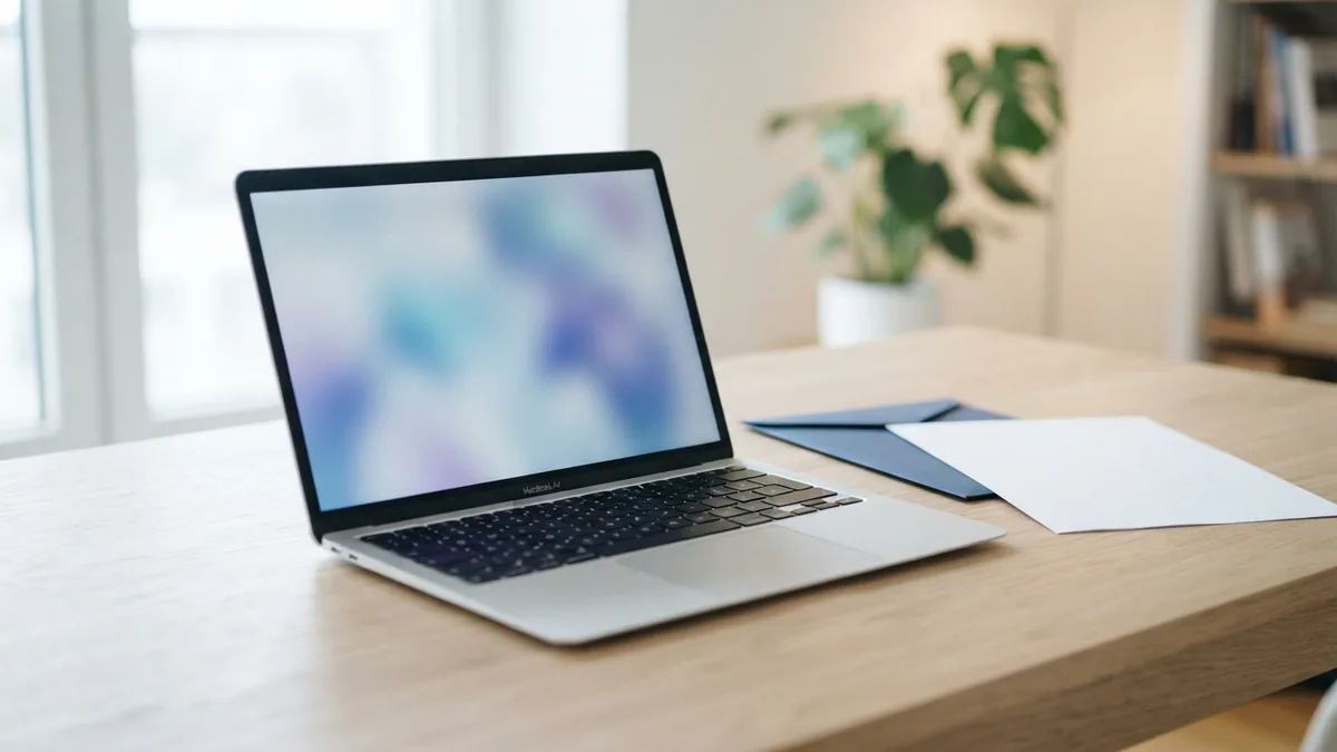 Laptop and blank paper on a neat desk representing unwanted browser changes