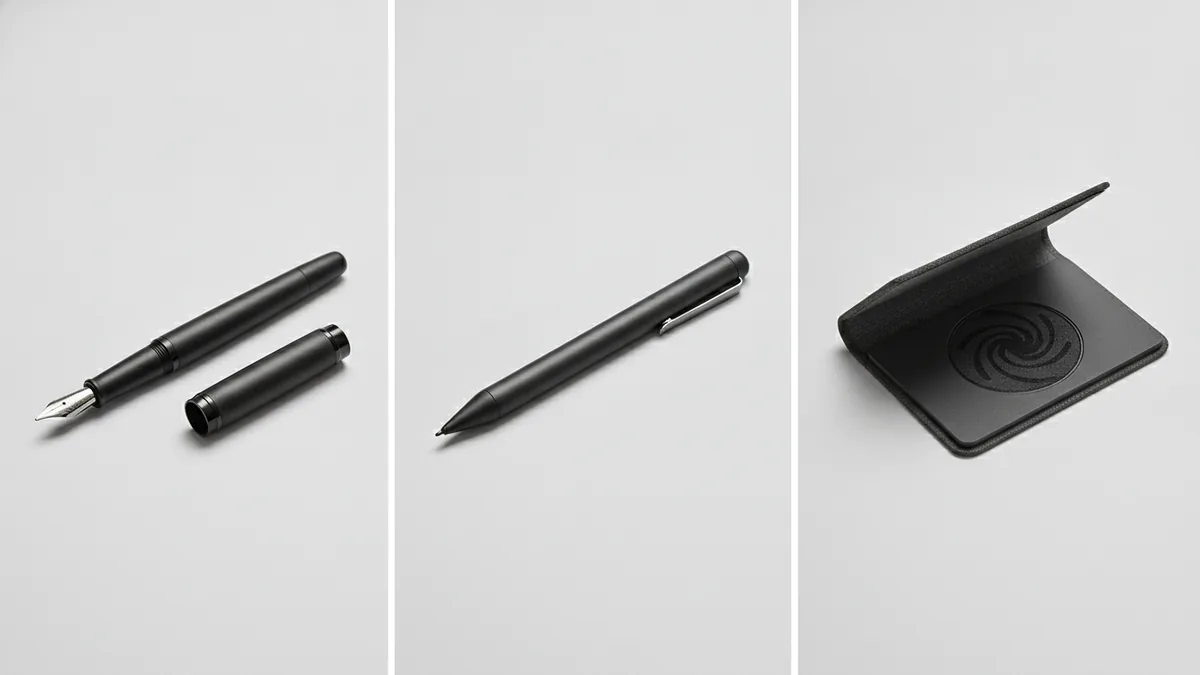 Pen, stylus, and signature tools representing draw, type, and upload methods