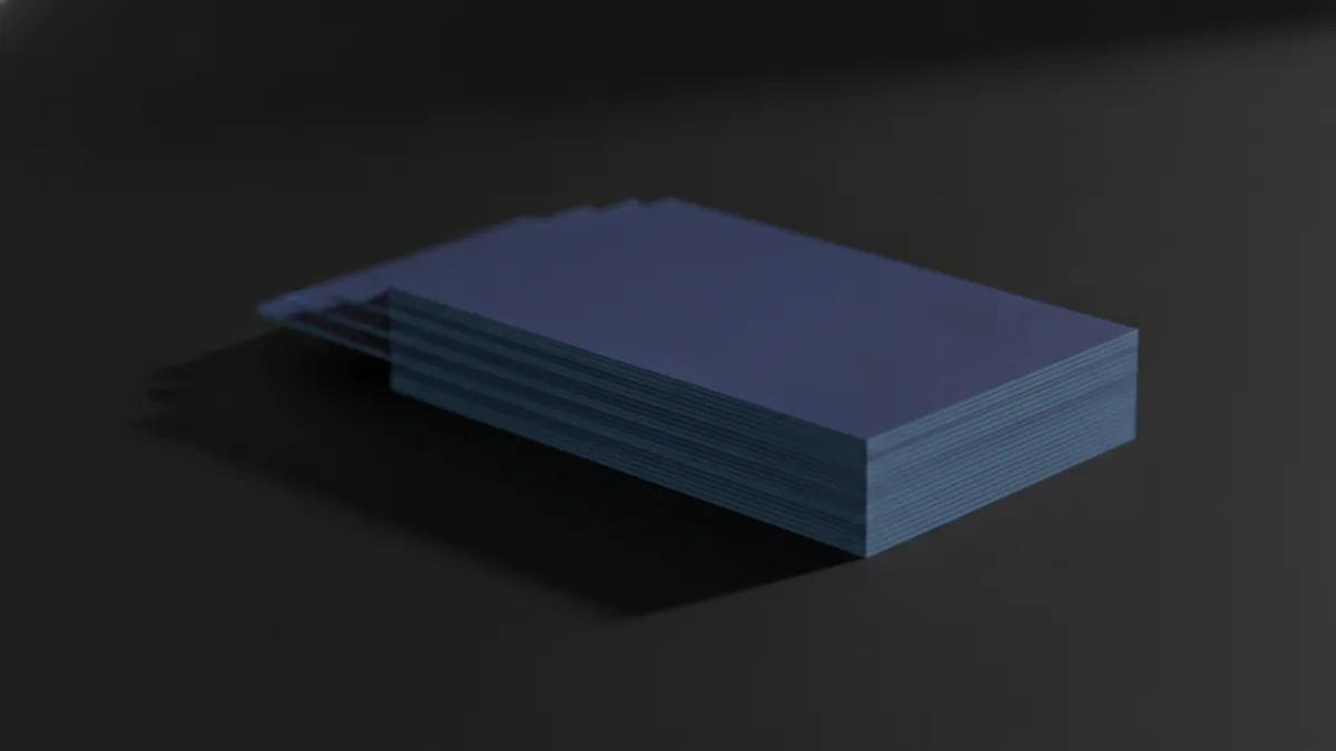 Stack of cards illustrating how to rearrange PDF pages.