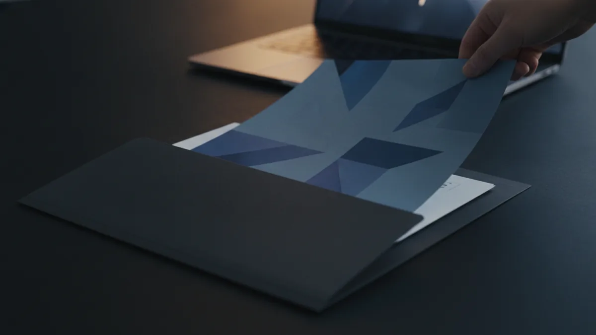 Why PDFs keep layout stable Hands organizing a document for sharing before converting to PDF