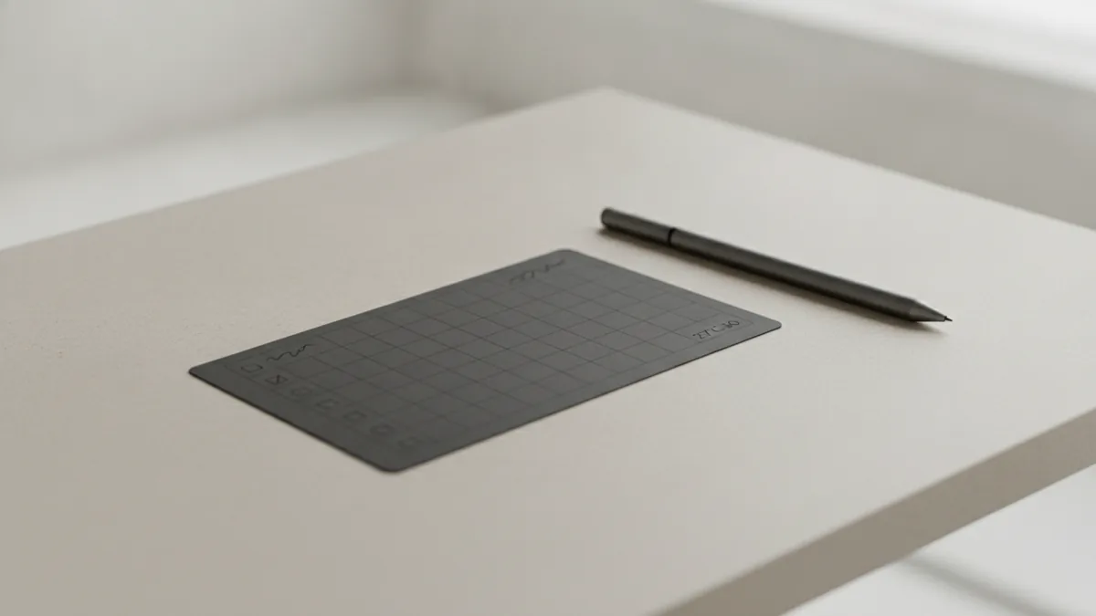 Checklist and stylus representing careful field setup and validation