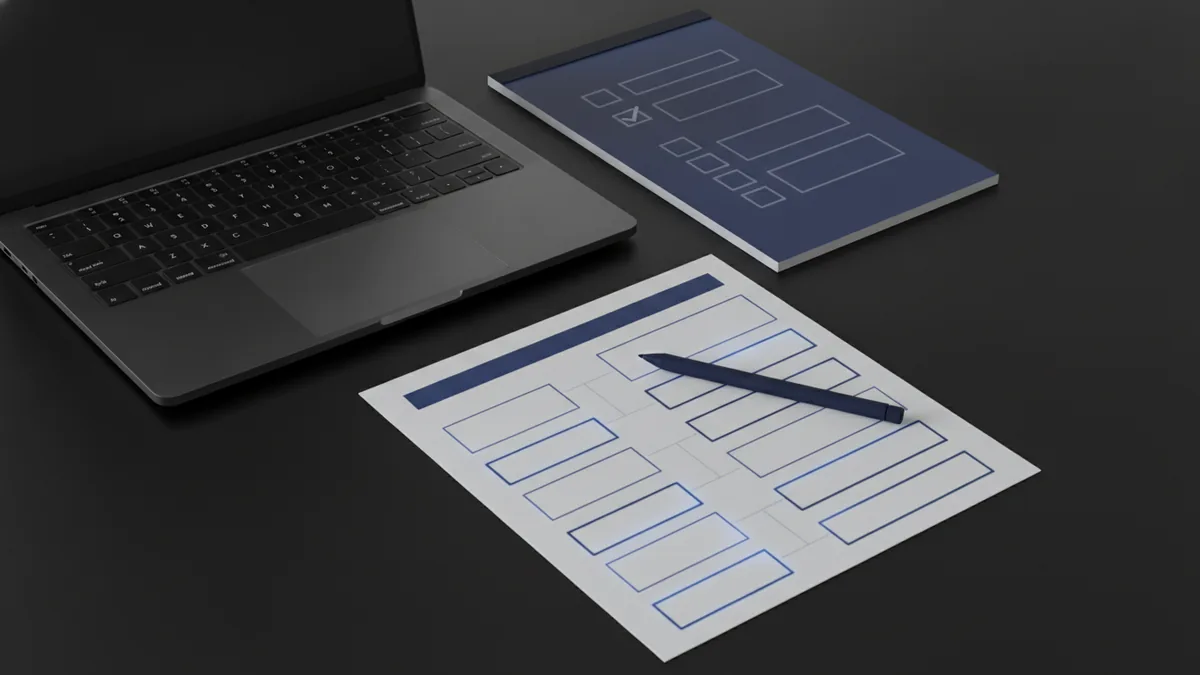 From PDF to a fillable form Workspace showing a form layout that can become fillable after converting to Word.