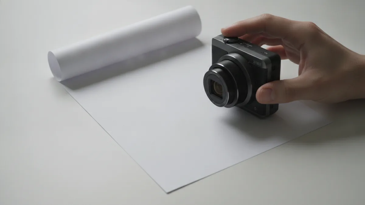 Camera scanning a document page for later PDF conversion