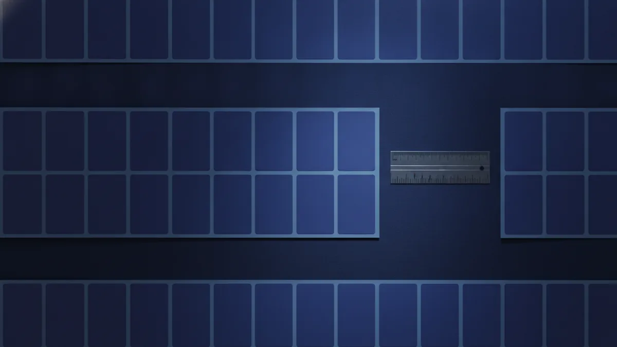 Measuring label layout to match the correct Avery template size