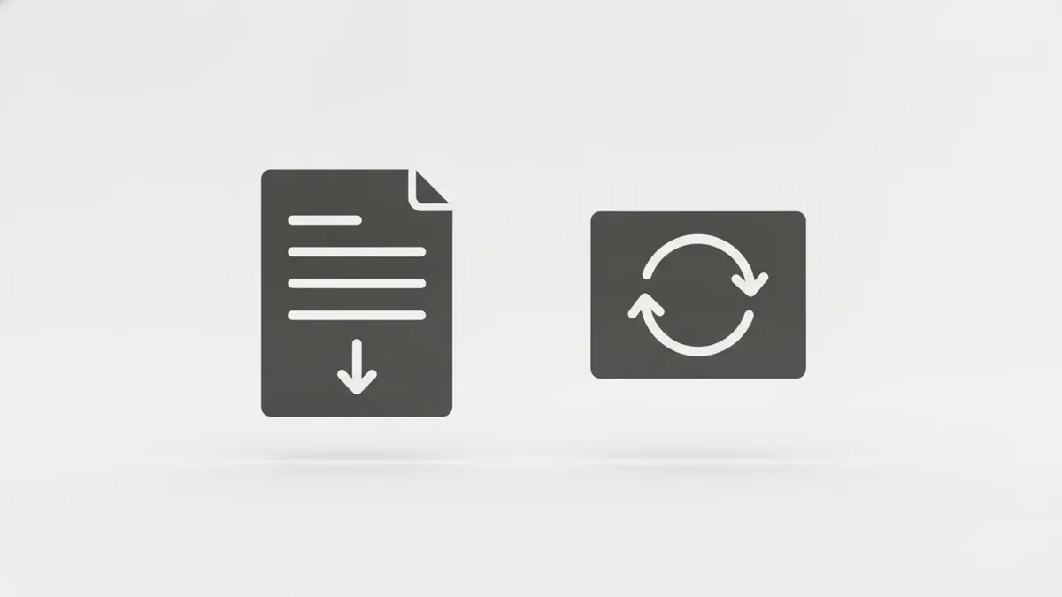 PDF layout vs Word structure Illustration-like view showing PDF layout versus Word structure