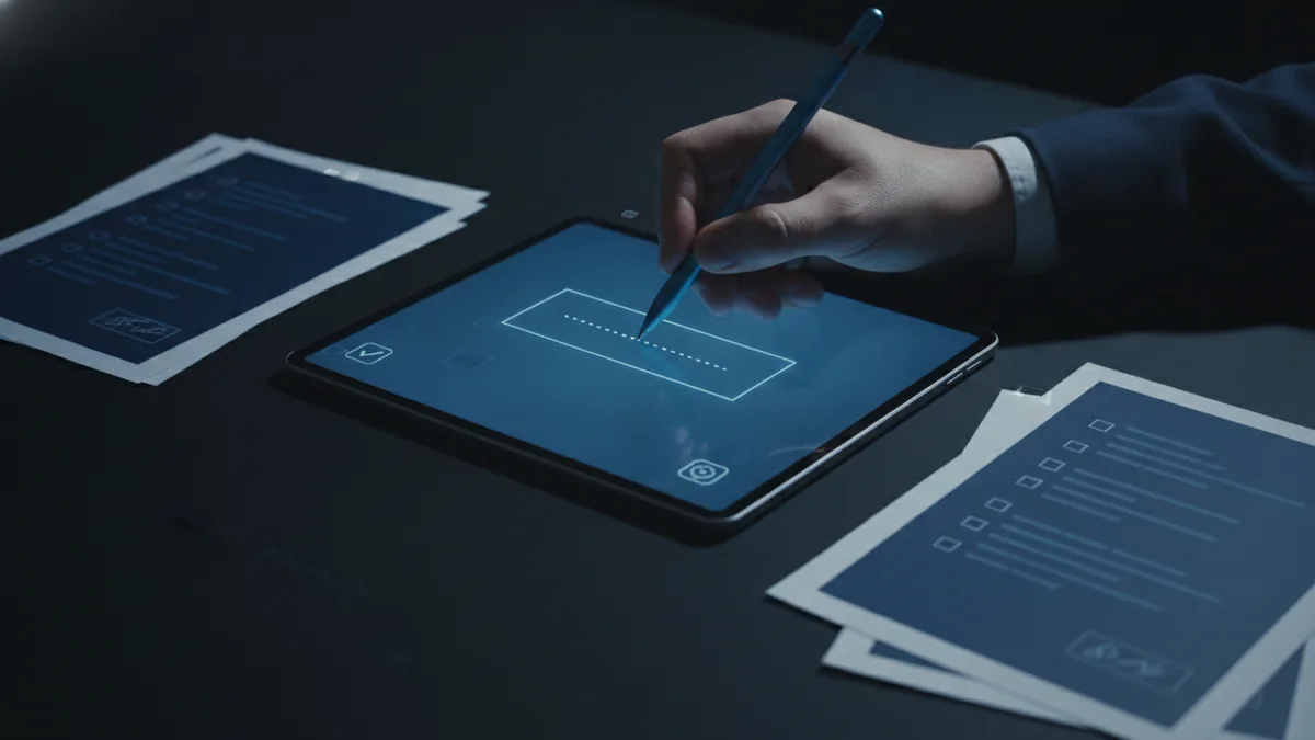 Precise placement of signature and input fields for a signable PDF