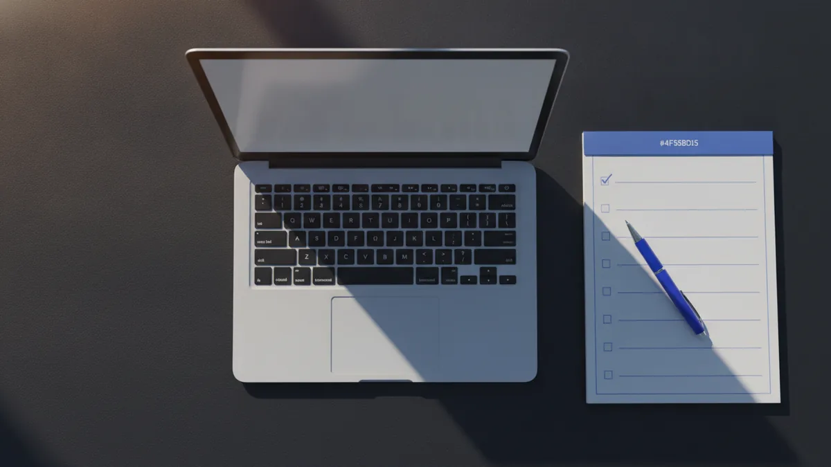 Planning a fillable PDF form with a checklist for field placement.