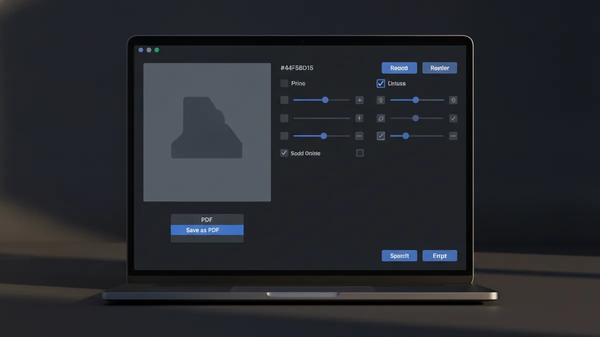 Save as PDF using Print Using the Print dialog to save a document as a PDF on Mac