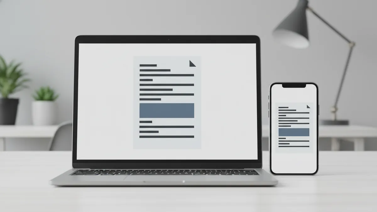 Text-based PDF resume formatting stays consistent across devices