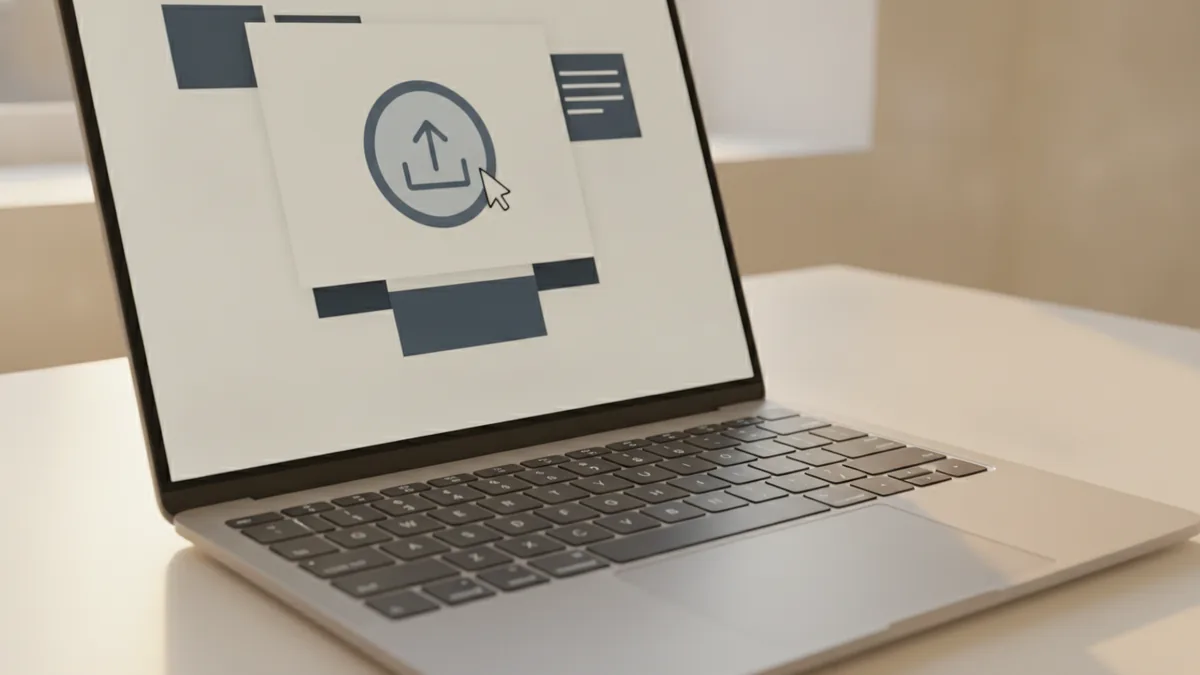 Uploading a PDF from a computer to send a fax