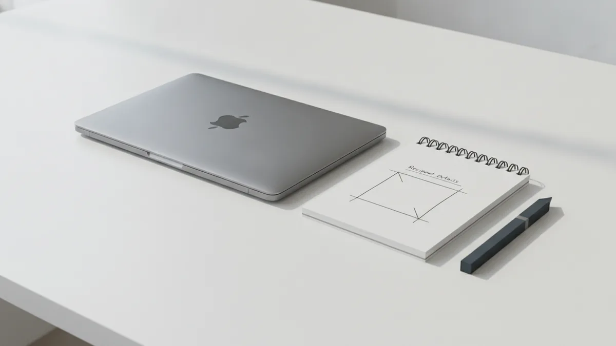 Checking fax number and PDF readiness on a computer