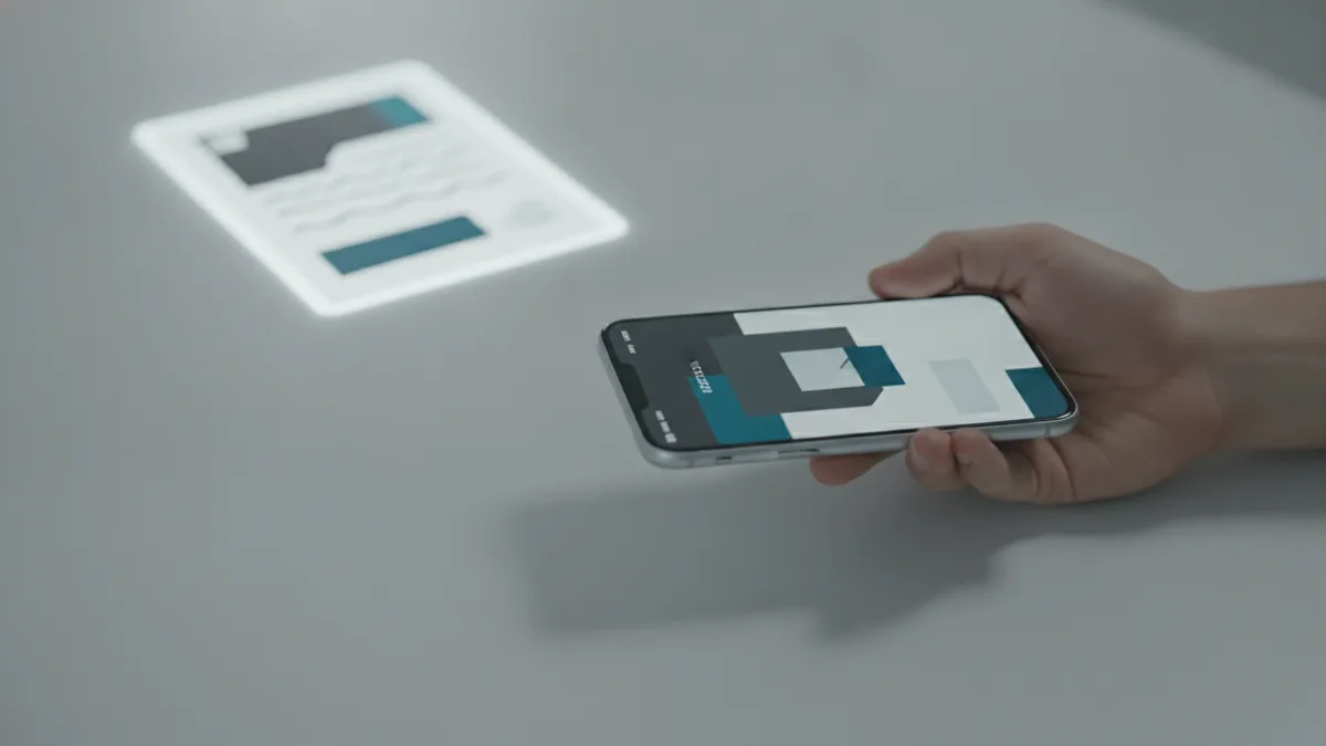 Fax from iPhone Reviewing a PDF on an iPhone before sending a fax