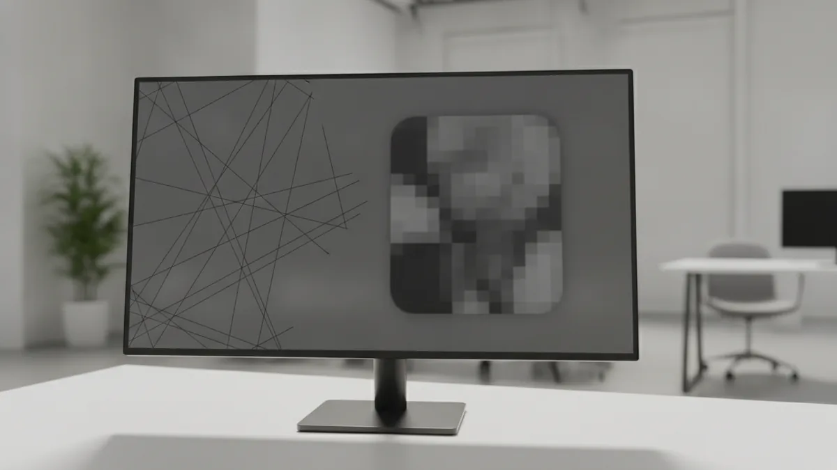 Zoomed-in view showing clear vector edges compared with blurred raster details