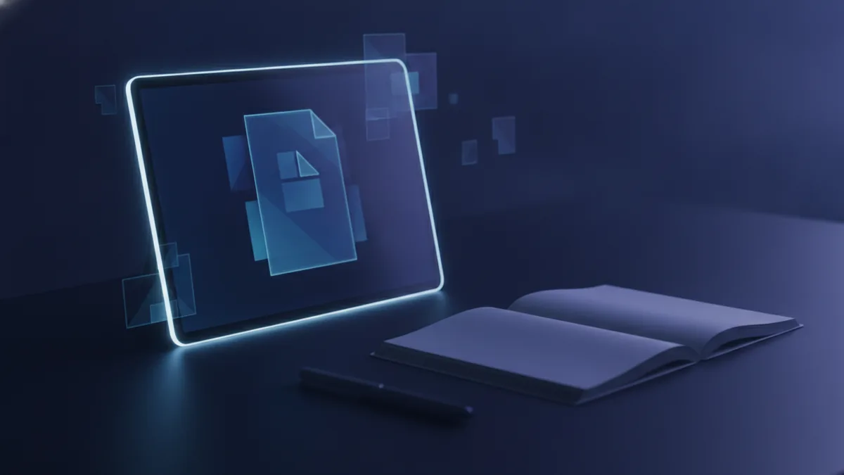 Why Adobe PDF printer helps Documents and notebook beside a computer for PDF creation workflow