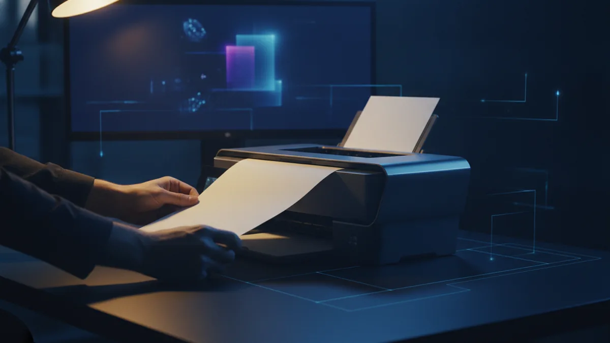 Adjusting print settings for duplex output on a desk setup