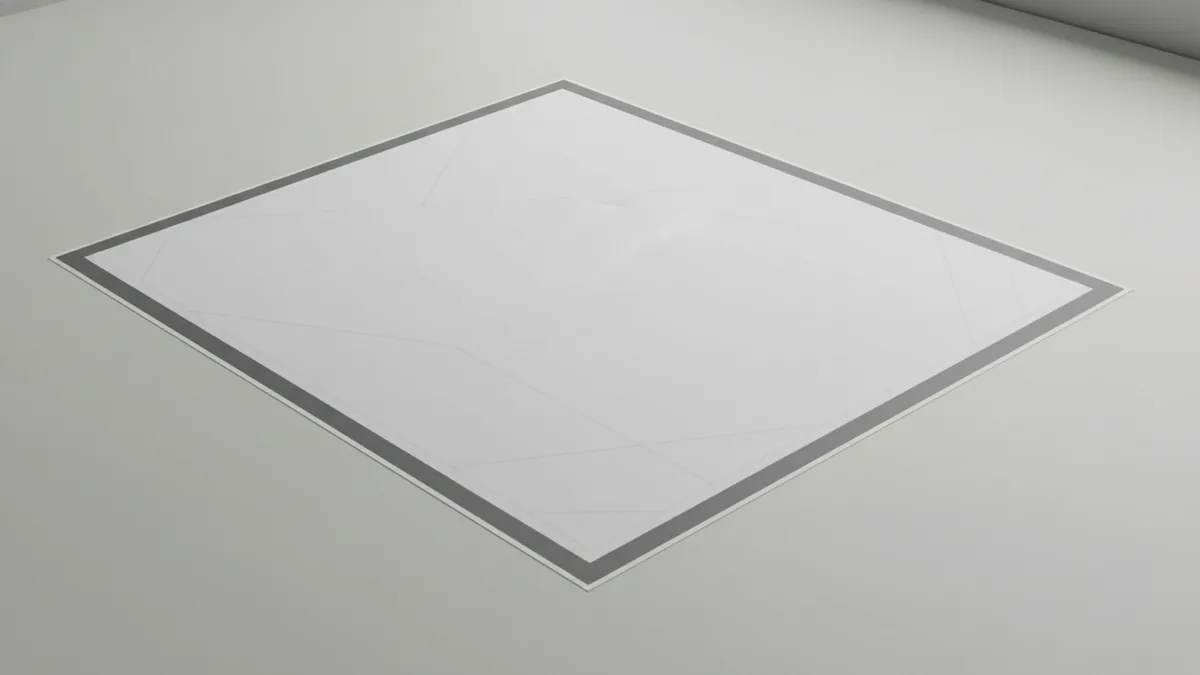 What borderless looks like Printed sheet showing corners with no visible white margins