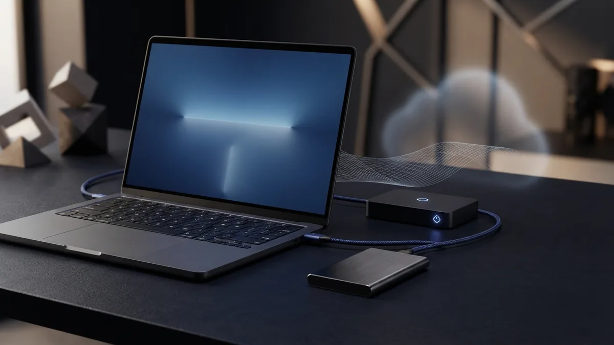 Laptop and storage devices arranged for automatic document backup and recovery