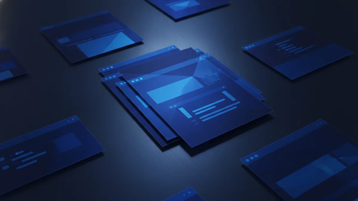 Close view of layered document pages showing watermark placement
