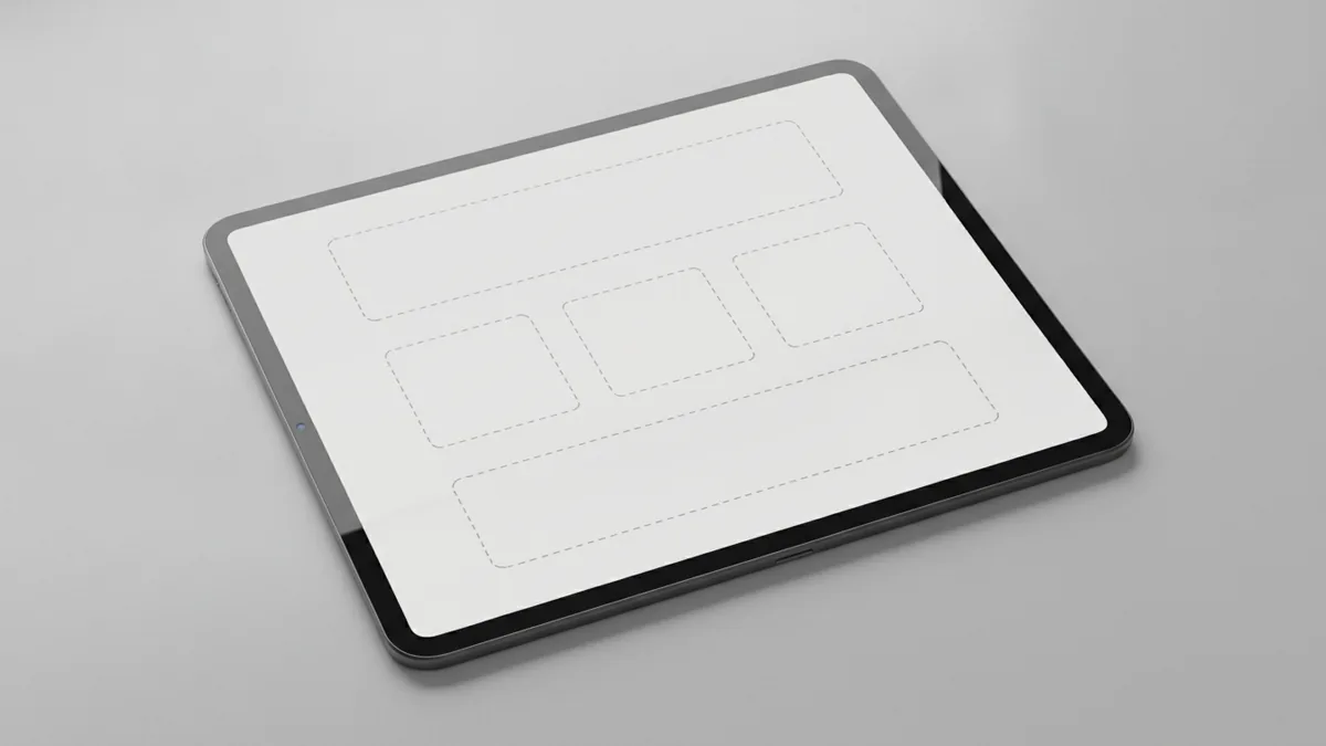 Close-up of a fillable form layout ready to be completed
