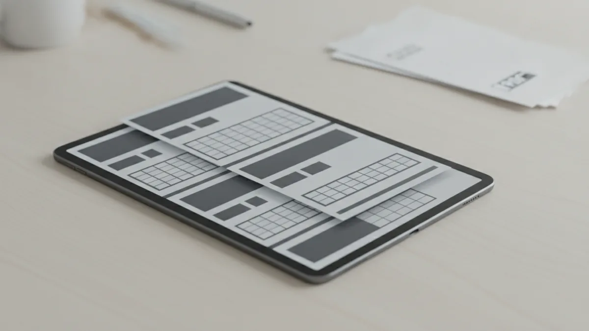 Layout consistency with print Structured webpage layout showing consistent formatting in a PDF