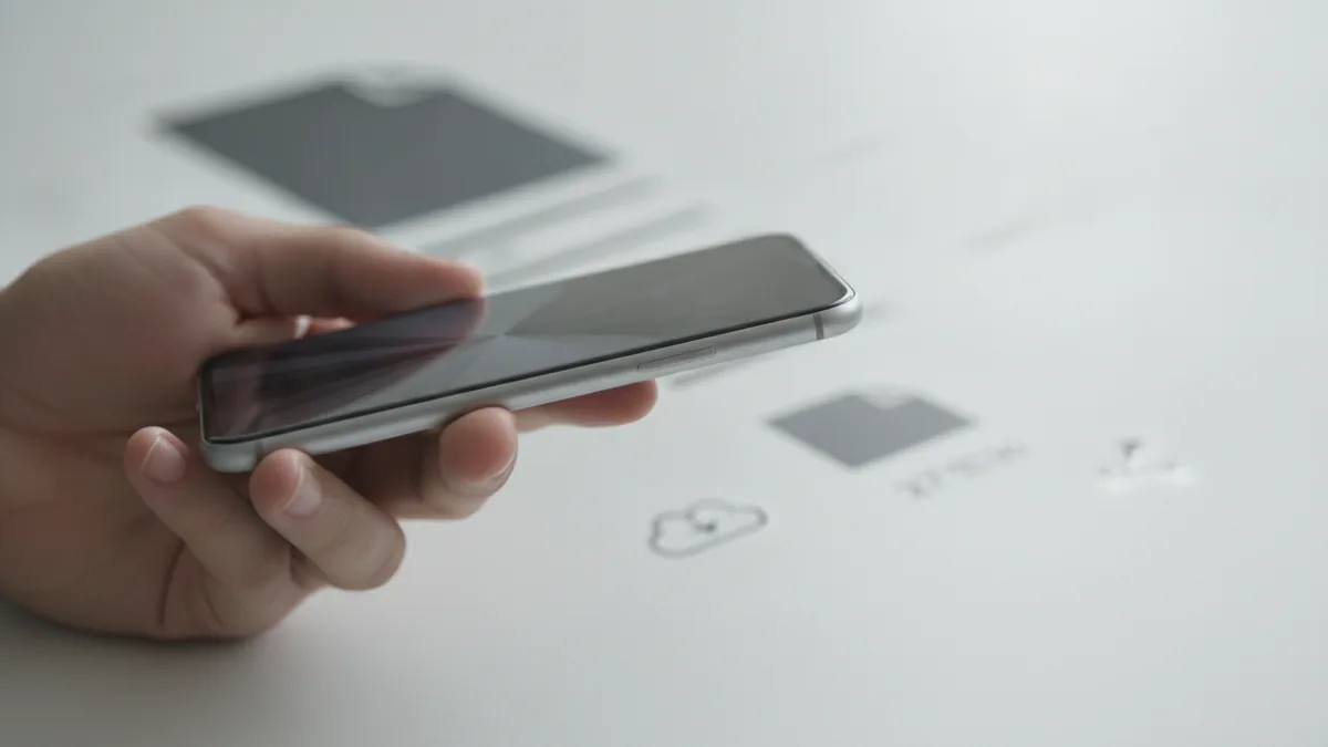 Using a phone to save and manage PDF pages on mobile