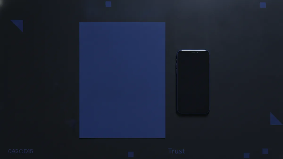 Evenly lit document on a flat surface for clear scanning results