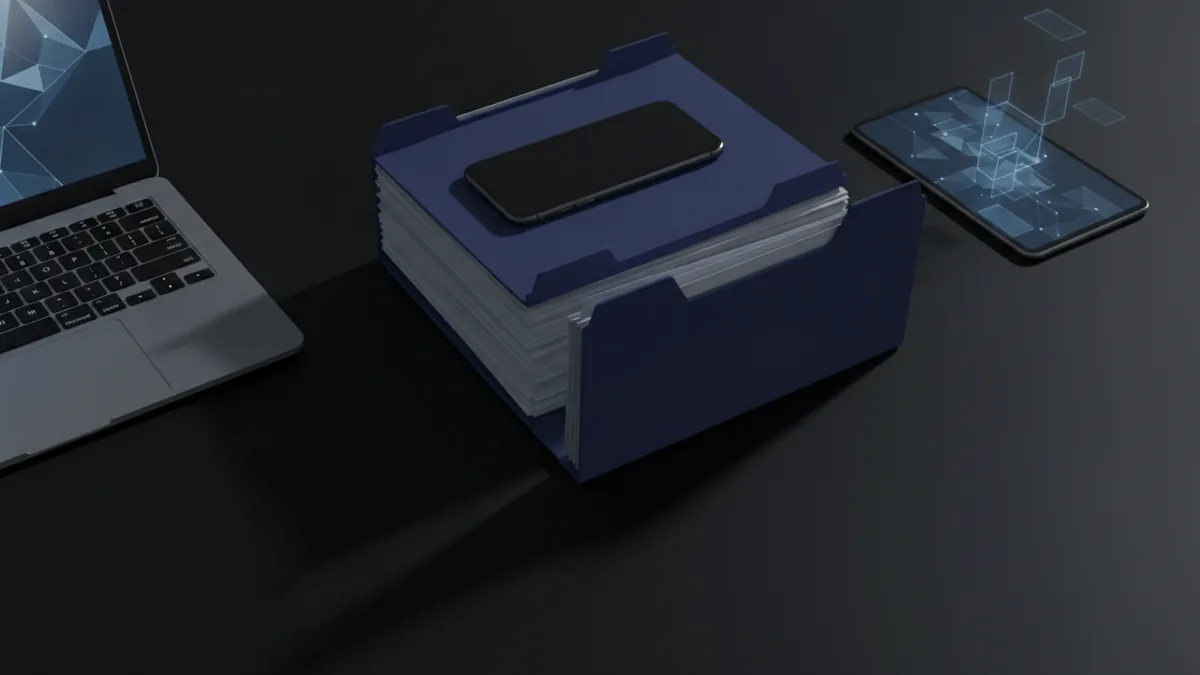 Save scans to the right folder Organized documents ready to be saved into a specific iPhone folder