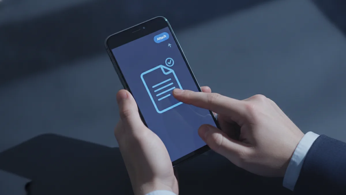 Attaching a PDF to a text message as an MMS attachment