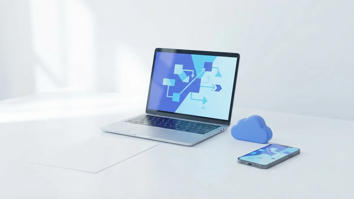 Sending an editable PDF Laptop and smartphone arranged for sending an editable PDF file online