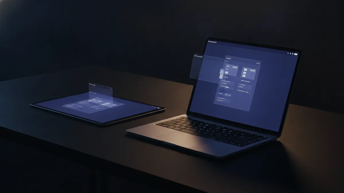 Tablet and laptop workflow for signing PDFs securely