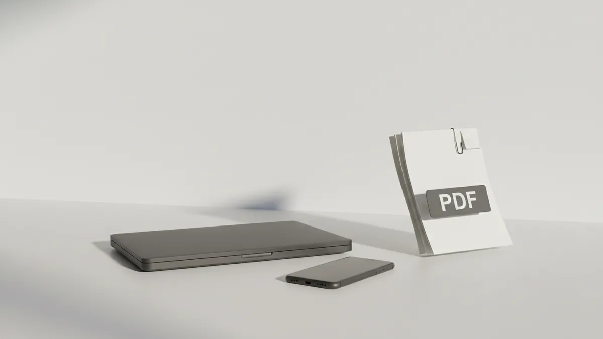 Upload the PDF to Drive Computer setup used to upload a PDF file to Google Drive
