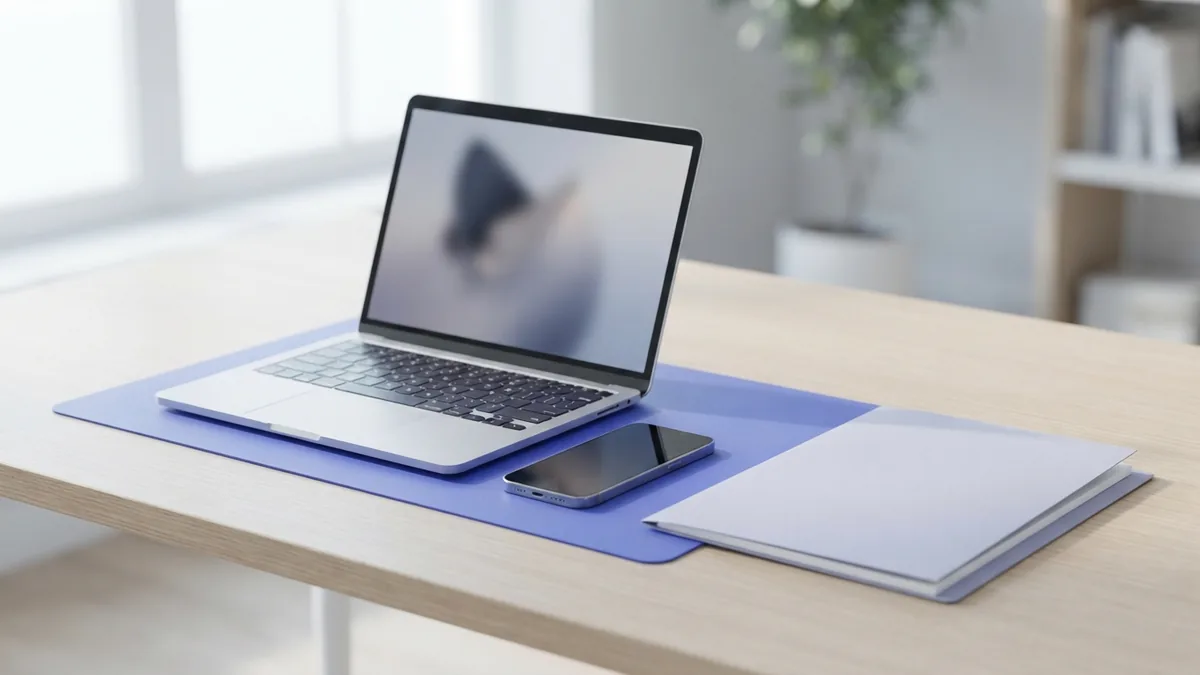 Laptop and phone ready to open PDF files on different devices